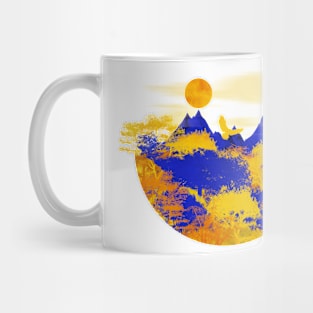 Eagles over the Forest by Night Mug